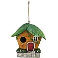 Red Carpet Studios Leaves Bird House, Brown & Green, 8-in