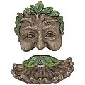 Red Carpet Studios Tree Face Mustache Birdfeeder, Brown, 12-in