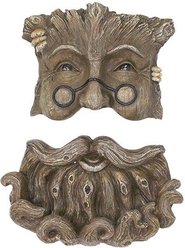 Red Carpet Studios Tree Face Twiggy Beard Birdfeeder, Brown, 12-in