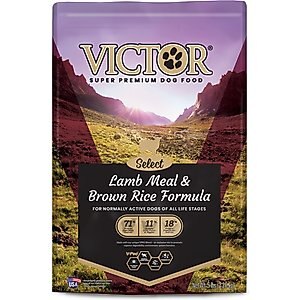 VICTOR Select Lamb Meal & Brown Rice Dry Dog Food, 5-lb bag, bundle of 2