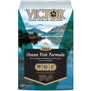 VICTOR Select Ocean Fish Formula Dry Dog Food, 40-lb bag, bundle of 2