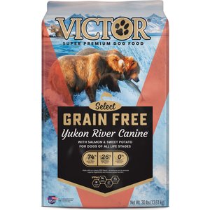 VICTOR Select Yukon River Canine Recipe Grain-Free Dry Dog Food, 30-lb bag, bundle of 2