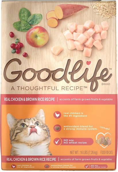 Discontinued - GOODLIFE Real Chicken &amp; Brown Rice Recipe Dry Cat Food ...