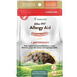 NaturVet Scoopables Aller-911 Allergy Aid Dog Supplement, 11-oz bag