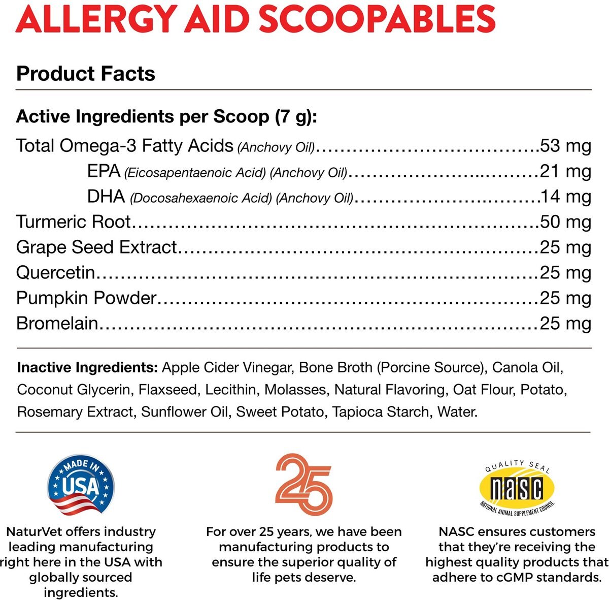 NaturVet Scoopables Aller-911 Allergy Aid Dog Supplement, 11-oz bag