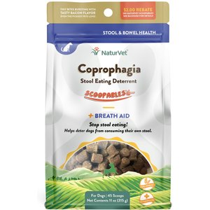 NaturVet Scoopables Coprophagia Stool Eating Deterrent Dog Supplement, 11-oz bag