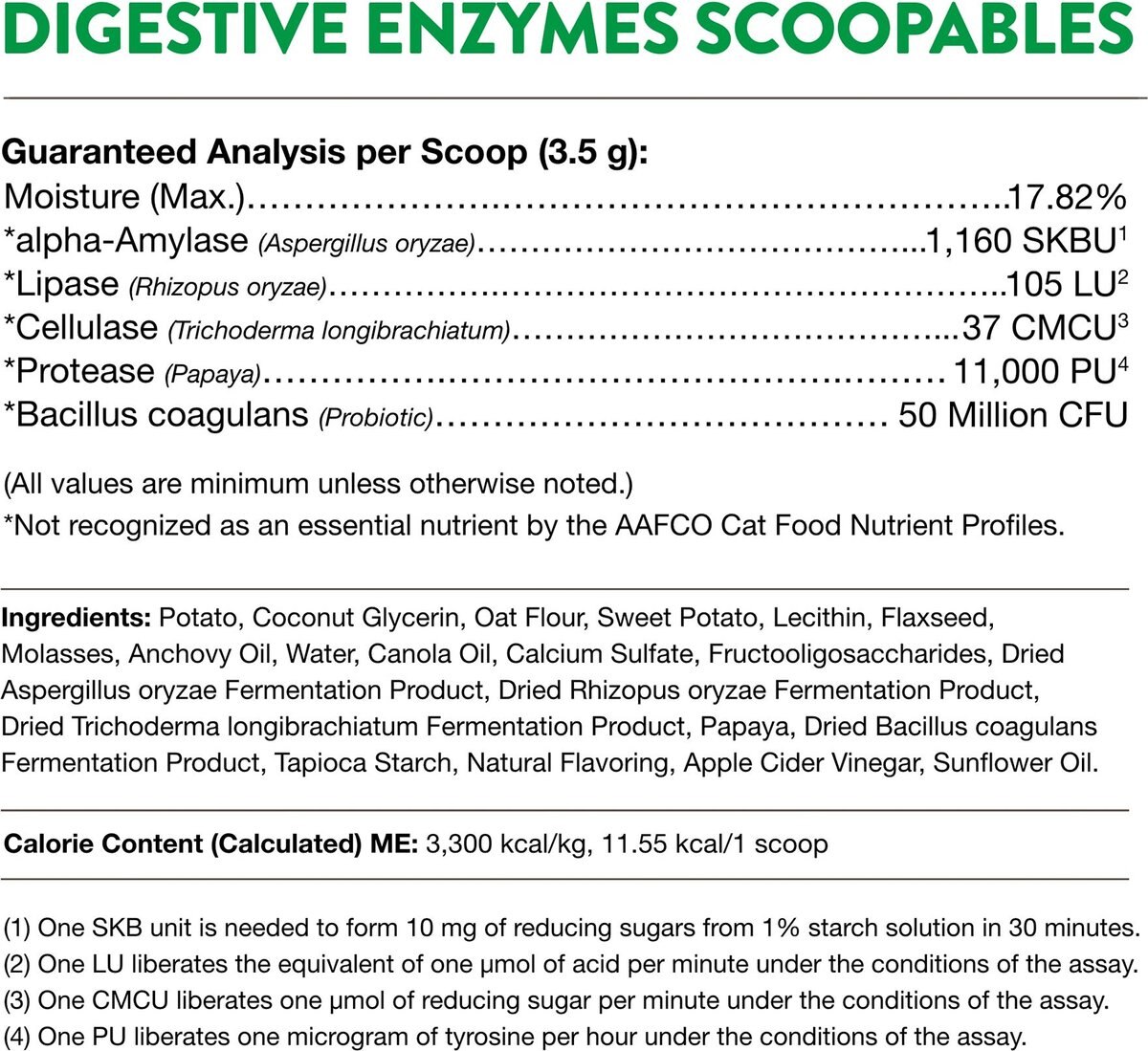 NATURVET Scoopables Digestive Enzymes Cat Supplement, 5.5oz bag