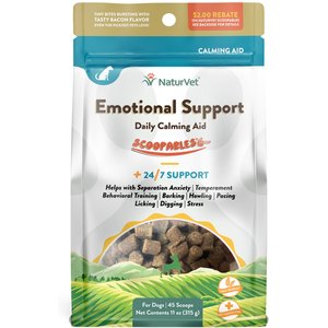 NaturVet Scoopables Emotional Support Daily Calming Aid Dog Supplement, 11-oz bag