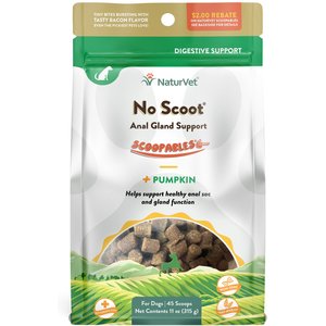 NaturVet Scoopables No Scoot Anal Gland Support Dog Supplement, 11-oz bag