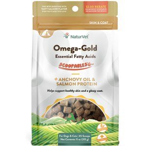NaturVet Scoopables Omega-Gold Dog & Cat Supplement, 11-oz bag