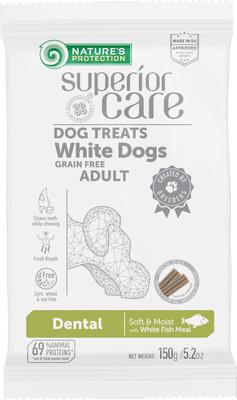 Show full view: Nature's Protection Superior Care Grain-Free White Fish Dental Dog Treats, 5.2-oz bag, 5 count slide 3 of 8