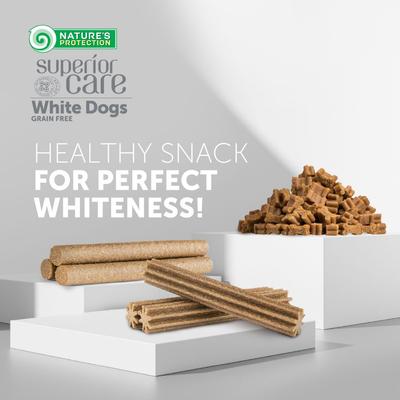 Show full view: Nature's Protection Superior Care Grain-Free White Fish Dental Dog Treats, 5.2-oz bag, 5 count slide 7 of 8