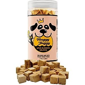 Huggy Tuggy Freeze-Dried Wild Alaskan Salmon Dog & Cat Treat, 3.88-oz can