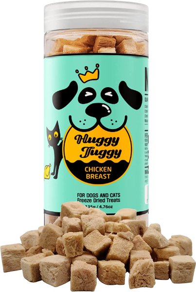 HUGGY TUGGY Freeze-Dried Chicken Breast Dog & Cat Treat, 4.76-oz can ...
