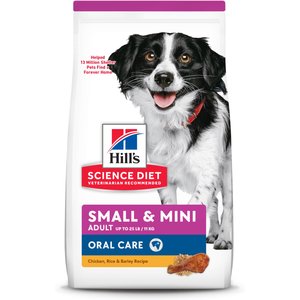 Hill's Science Diet Oral Care Small & Mini Chicken Recipe Adult Dry Dog Food, 4-lb bag