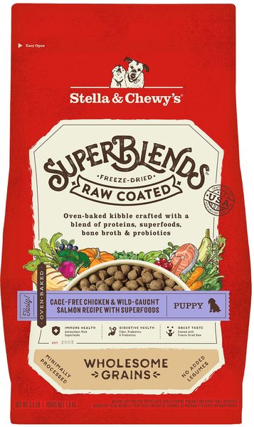 STELLA CHEWY S SuperBlends Raw Coated Wholesome Grains Puppy