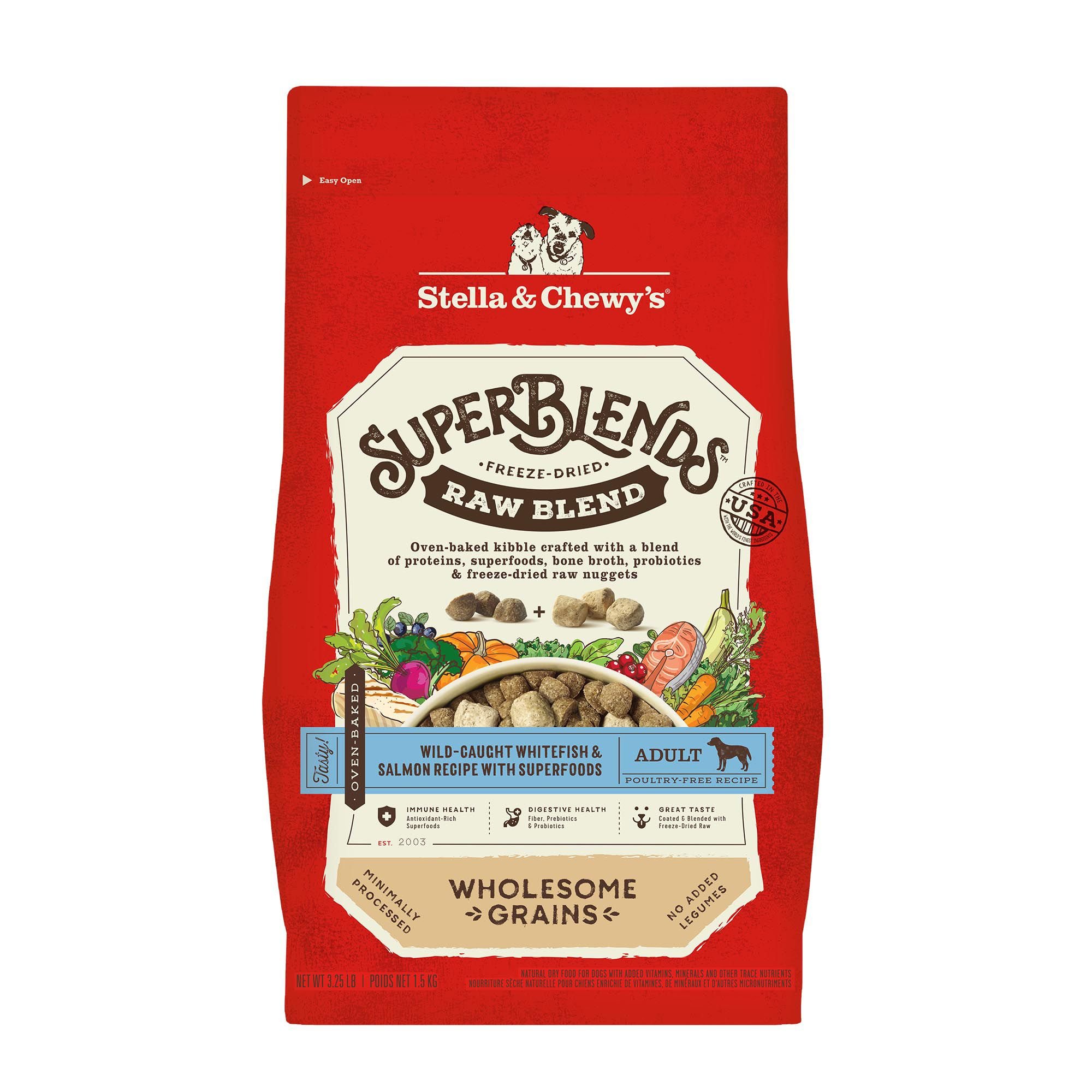 STELLA CHEWY S SuperBlends Raw Blend Wholesome Grains Wild