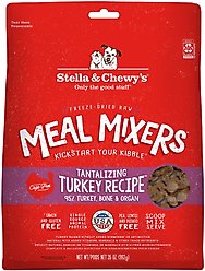 Stella & Chewy's Freeze-Dried Grain-Free Protein Rich Recipe Raw Tantalizing Turkey Meal Mixer Dog Food Topper, 35-oz bag