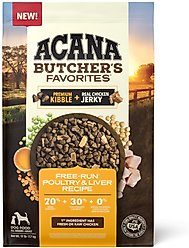 ACANA Butcher’s Favorites Grain-Free Free-Run Poultry & Liver Recipe Dry Dog Food, 17-lb bag slide 1 of 7