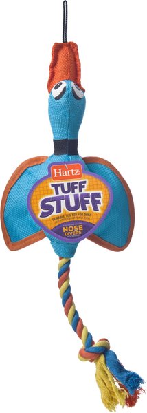 Hartz Tuff Stuff Nose Divers Squeaky Dog Toy, Color Varies, Large slide 1 of 6