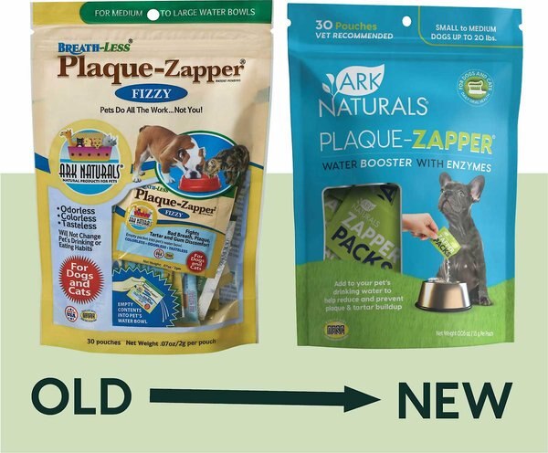 Ark Naturals Plaque-Zapper Small & Medium Dog & Cat Dental Water Additive Pouches