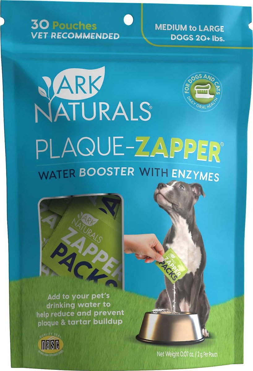 Ark Naturals Plaque-Zapper Medium & Large Dog Dental Water Additive Pouches