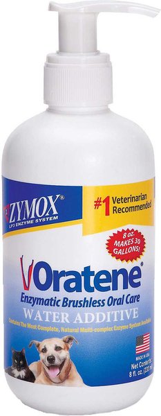Oratene Enzymatic Brushless Oral Care Dog & Cat Dental Water Additive, 8-oz bottle slide 1 of 9