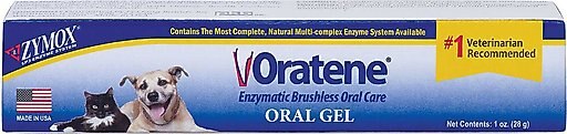 Oratene Enzymatic Brushless Oral Care Dog & Cat Dental Gel, 1-oz tube