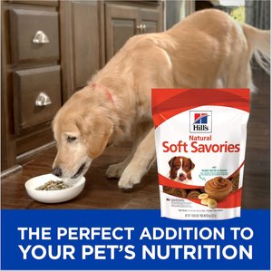 Hill's Natural Soft Savories with Peanut Butter & Banana Dog Treats, 8-oz bag