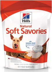 Hill's Natural Soft Savories with Chicken & Yogurt Dog Treats, 8-oz bag
