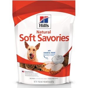 Hill's Natural Soft Savories with Chicken & Yogurt Dog Treats, 8-oz bag