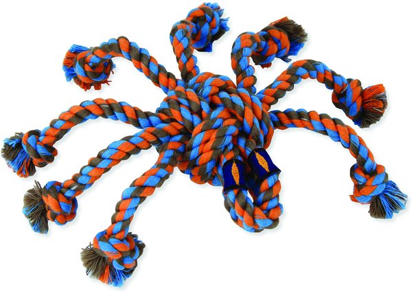 Mammoth SnakeBiter Spider Rope Dog Toy, Color Varies, Medium slide 1 of 6