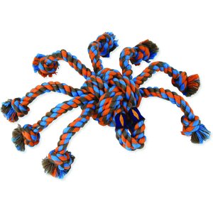Mammoth SnakeBiter Spider Rope Dog Toy, Color Varies, Medium