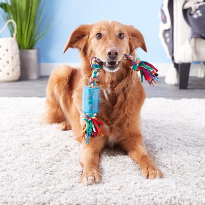 Show full view: Mammoth Cloth Squeaky Rope for Dogs, Color Varies, Medium slide 2 of 6