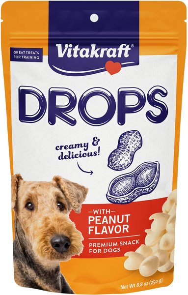 Vitakraft Drops Bite-Sized Peanut Training Small DogTreats, 8.8-oz bag slide 1 of 5