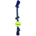 Mammoth Denim 3 Knot Rope Tug with Tennis Ball Dog Toy, Medium