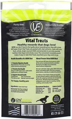 Show full view: Vital Essentials Beef Tripe Freeze-Dried Raw Dog Treats, 2.3-oz bag slide 3 of 7