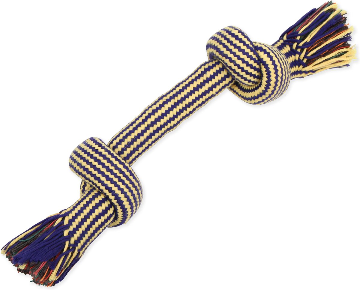 Mammoth Denim 2 Knot Rope Bone Dog Toy
