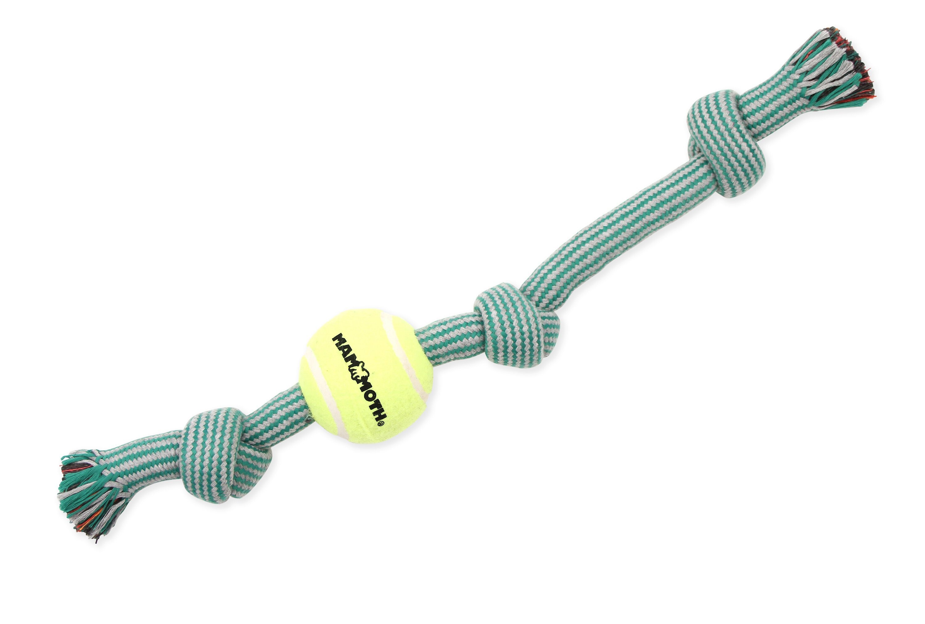 Ethical Pet Rainbow Crinkler Tennis Ball Tug for Dogs