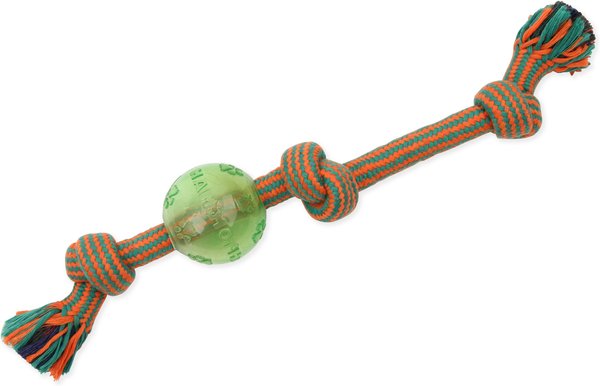 Rope Dog Toys - Set of 4 Different Toys For Large and Small Dogs - Suitable  For Agressive Chewers - 100% Cotton - With Ball, Thick Teething Rope