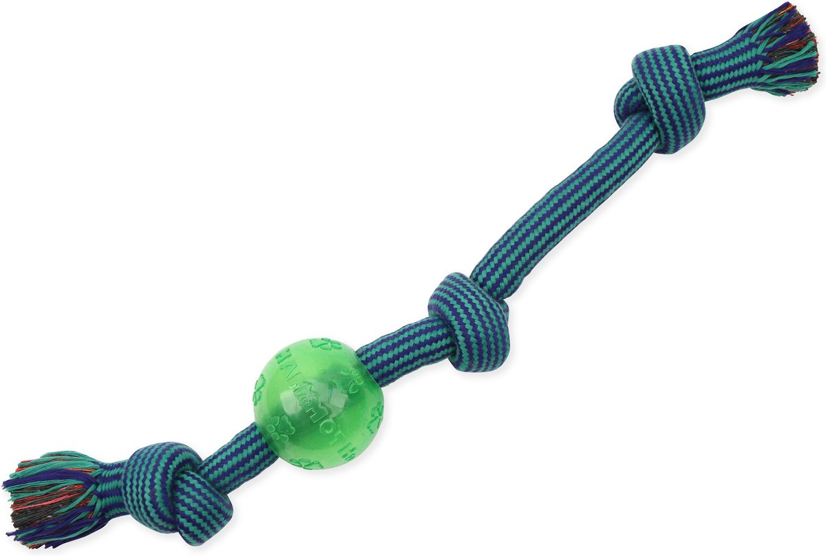 Mammoth Braided Tug with TPR Ball for Dogs, Color Varies