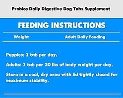 Probios Daily Digestive Dog Tabs Supplement, 45 count slide 2 of 2