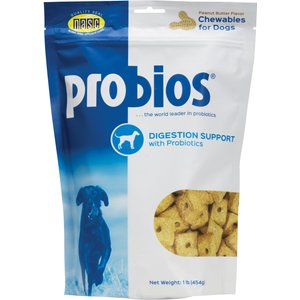 Probios Digestion Support Peanut Butter Flavor Dog Treats, 1-lb bag