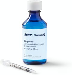Allopurinol Compounded Oral Liquid Chicken Flavored for Dogs & Cats, 20-mg/mL, 90 mL