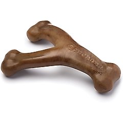 Benebone Bacon Flavor Wishbone Tough Dog Chew Toy, Small