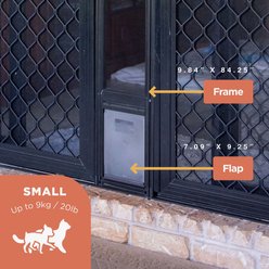 Hakuna Pets Black Patio Dog & Cat Door, Small slide 2 of 7