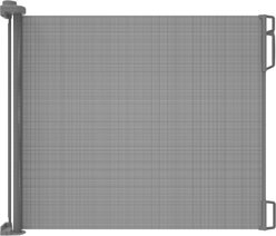 Hakuna Pets 71-in Wide Retractable Dog Gate, Gray
