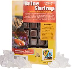 V2O Aquarium Foods Brine Shrimp Blister Fish Food, 200-gm