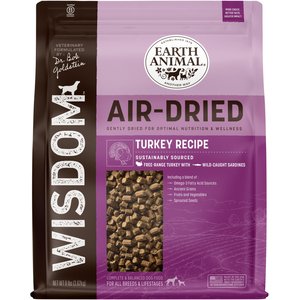 Earth Animal Wisdom Air-Dried Turkey Recipe Premium Natural Dog Food, 8-lb bag