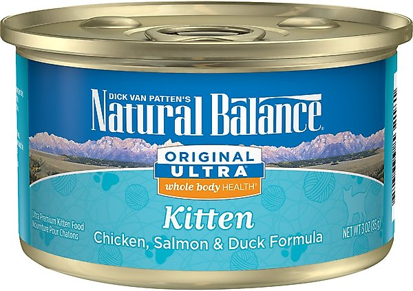 Natural Balance Original Ultra Premium Whole Body Health Chicken, Salmon and Duck Formula Canned Cat Food